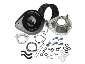 S&S Teardrop Air Cleaner Kit – Black. Fits Big Twins 1989-2017 with CV Carb or Cable Operated Delphi EFI. S&S Teardrop Air Cleaner Kit – Black. Fits Big Twins 1989-2017 with CV Carb or Cable Operated Delphi EFI.