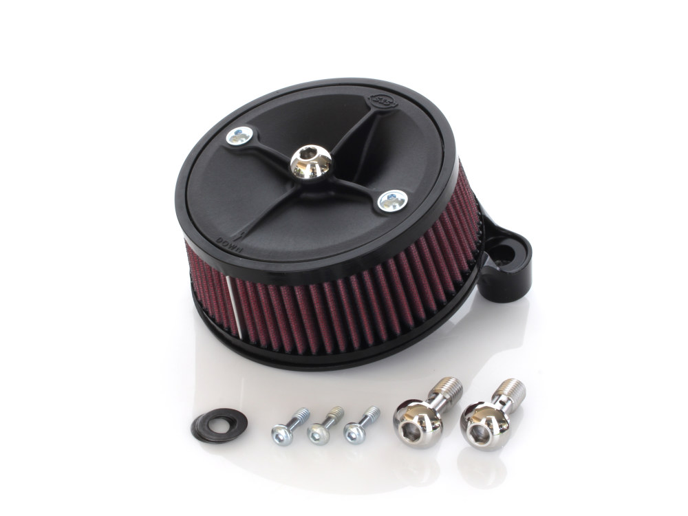 S&S Stealth Air Cleaner Kit. Fits Sportster 2007-2021 with Delphi EFI.