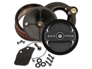S&S Stealth Air Cleaner Kit with Air 1 Face Plate – Black. Fits Touring 2017-2024 & Softail 2018-2024 S&S Stealth Air Cleaner Kit with Air 1 Face Plate – Black. Fits Touring 2017-2024 & Softail 2018-2024
