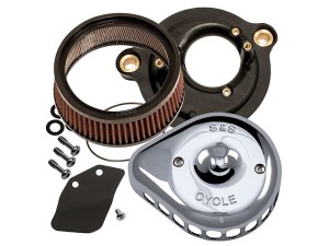 S&S Mini Teardrop Air Cleaner Kit – Chrome. Fits Touring 2017-2024 & Softail 2018-2024 S&S Mini Teardrop Air Cleaner Kit – Chrome. Fits Touring 2017-2024 & Softail 2018-2024