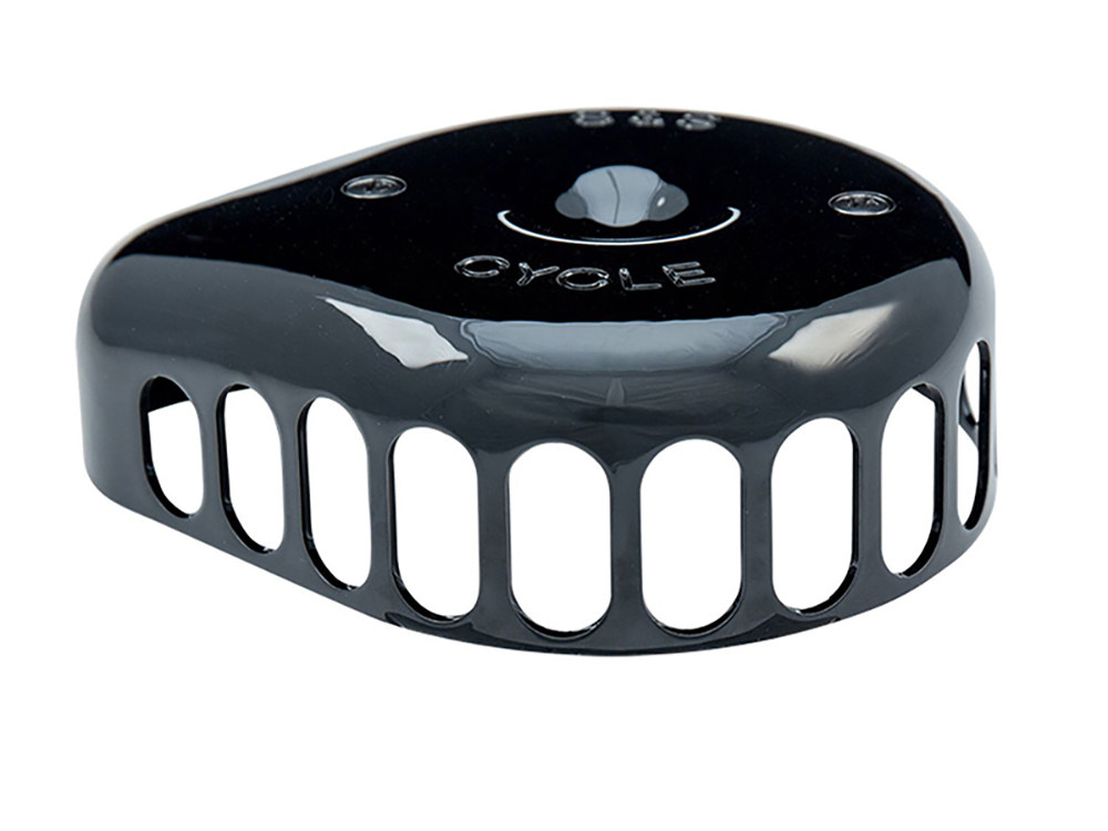 S&S Mini Teardrop Air Cleaner Kit – Black. Fits Touring 2008-2016, Softail 2016-2017, CVO Softail 2011-2017 & Dyna Low Rider S 2016-2017 with Throttle-by-Wire