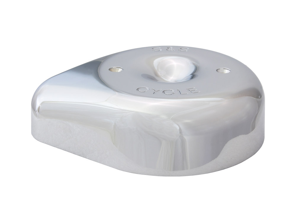 S&S Teardrop Air Cleaner Cover – Chrome. Fits S&S Stealth Air Cleaners.