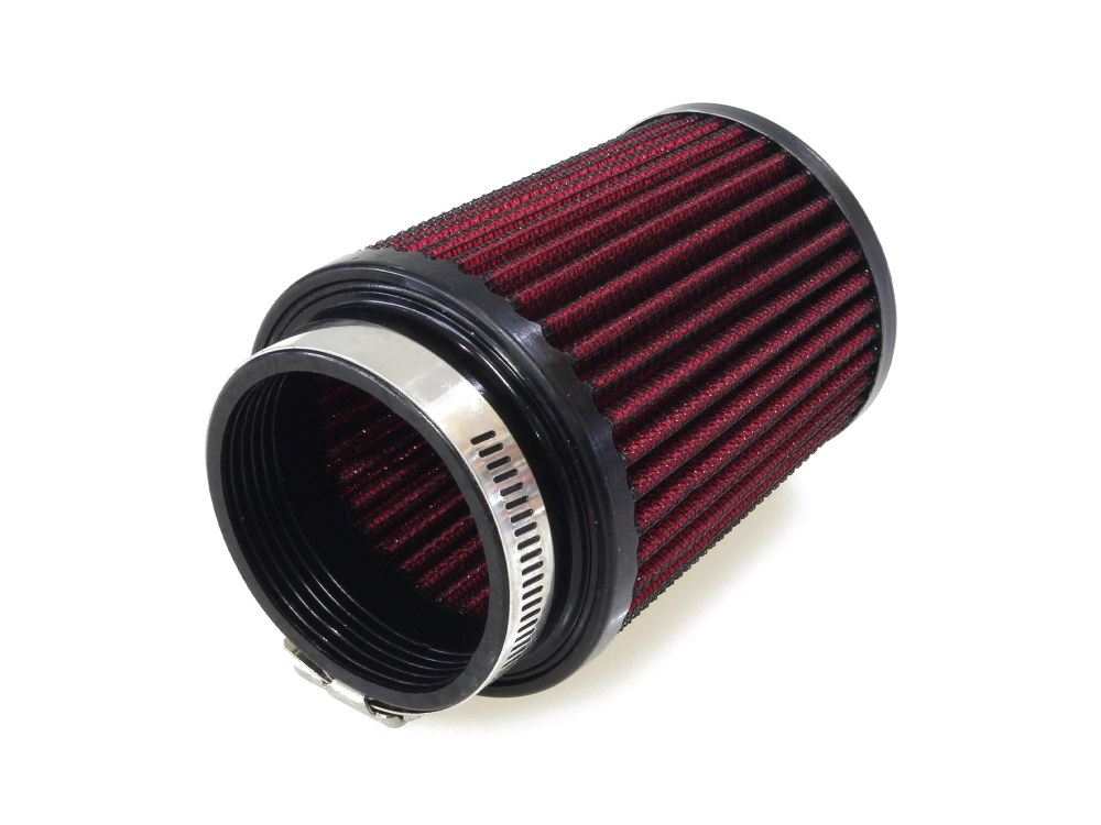 S&S Air Filter Element – Red. Fits S&S Tuned Induction System.