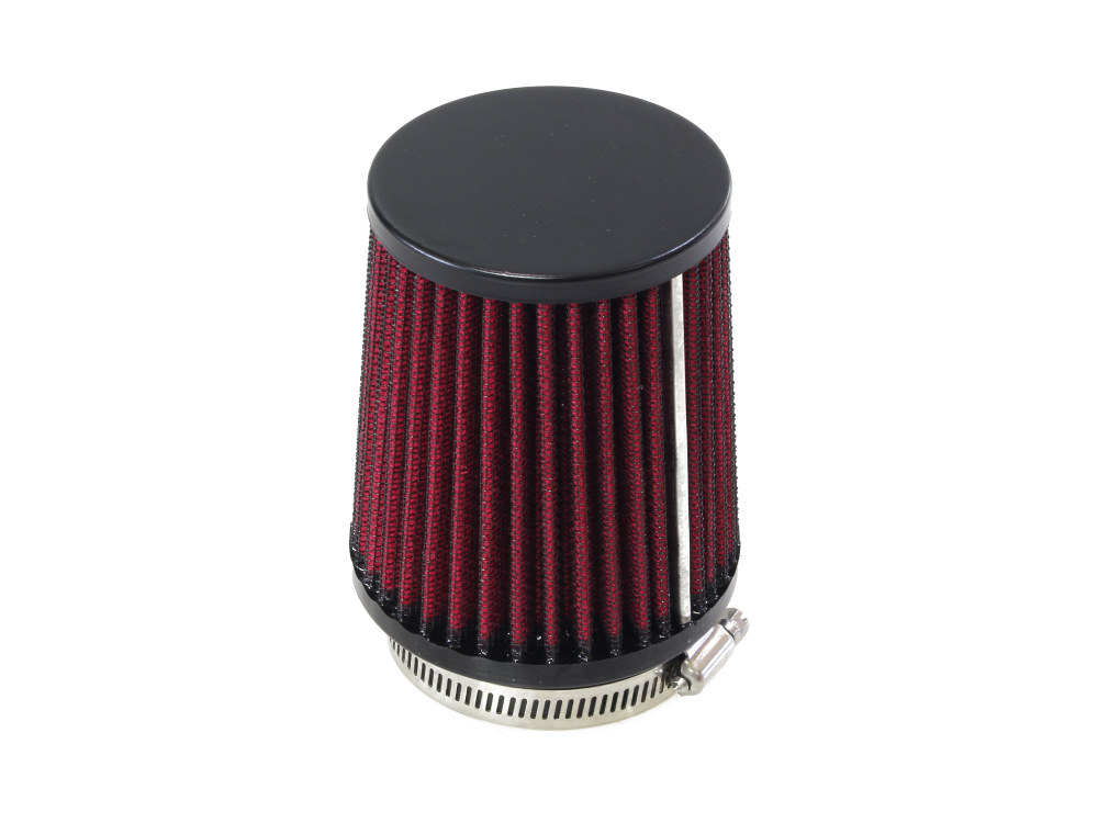 S&S Air Filter Element – Red. Fits S&S Tuned Induction System.