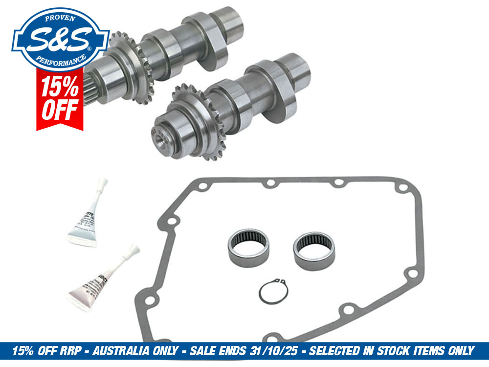 S&S 551C Chain Drive Camshaft Kit. Fits Dyna 2006 & Twin Cam 2007-2017.