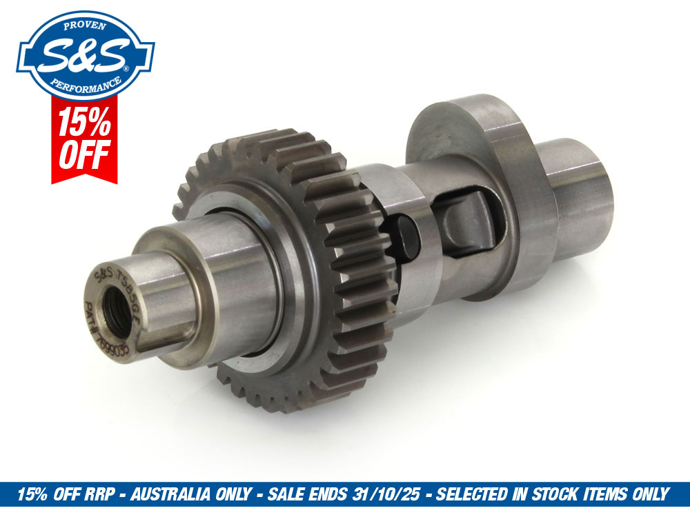 S&S 585GE Gear Drive Easy Start Camshaft Kit. Fits Dyna 2006 & Twin Cam 2007-2017.