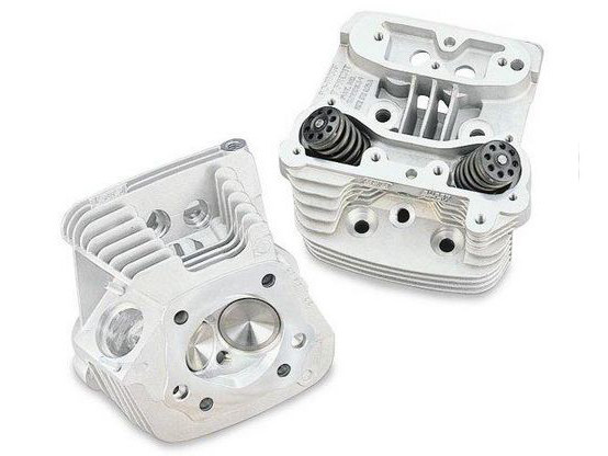 S&S 76cc Cylinder Head Kit – Silver. Fits Big Twin 1986-1999.