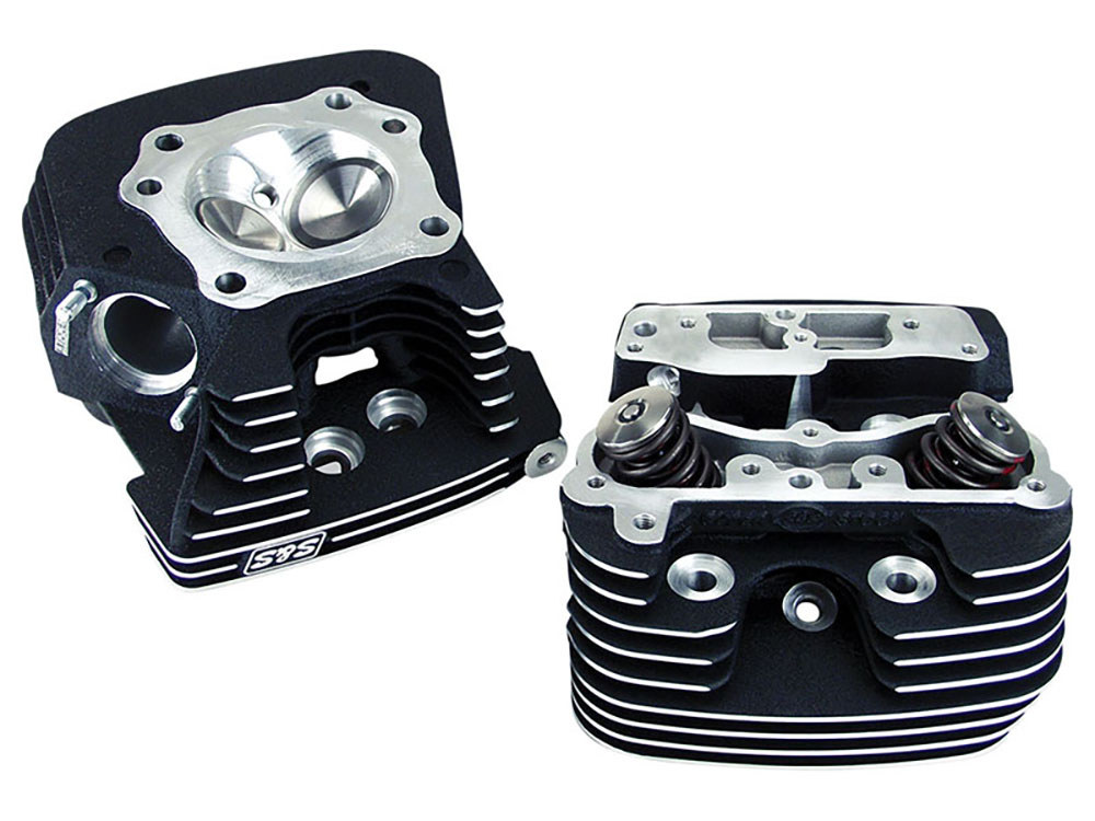 S&S 89cc Cylinder Head Kit – Black. Fits Twin Cam 2006-2017.