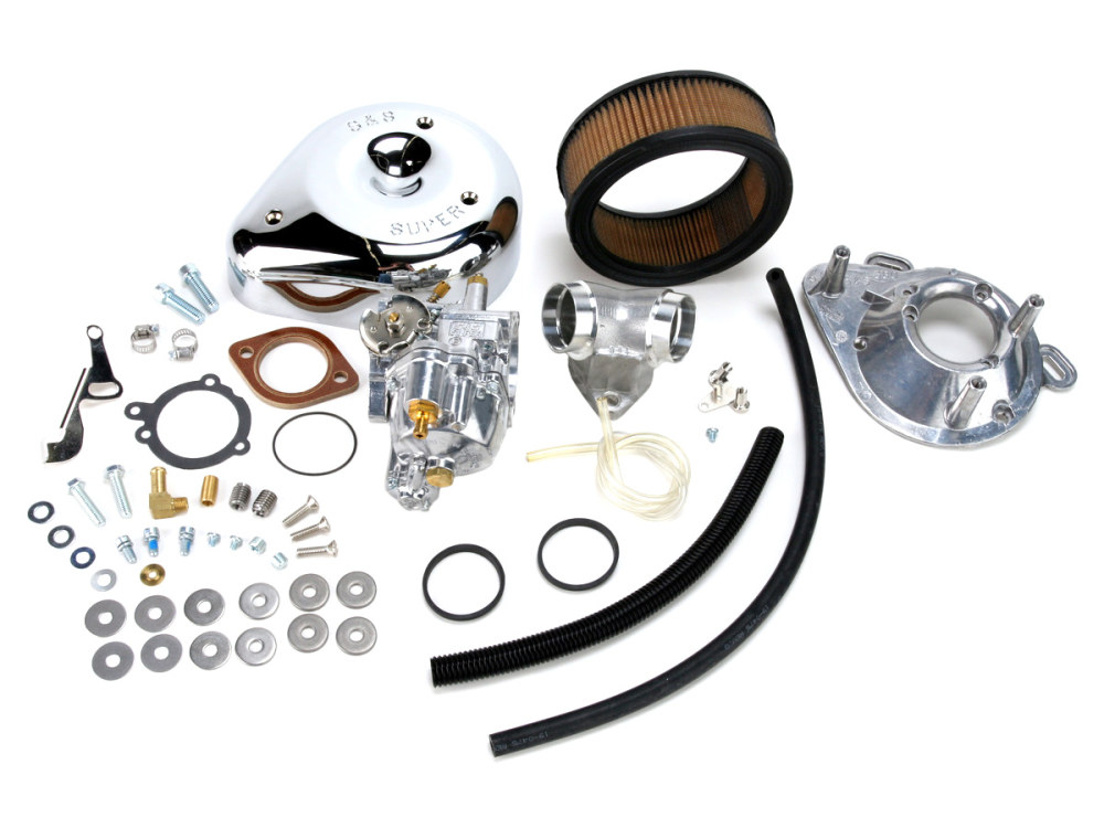 S&S Super E Carburettor Kit. Fits Big Twin 1984-1992.