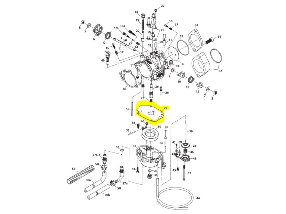 S&S Carburettor Bowl Gasket. Fits S&S Super E or G Carburettor. Pack 10.