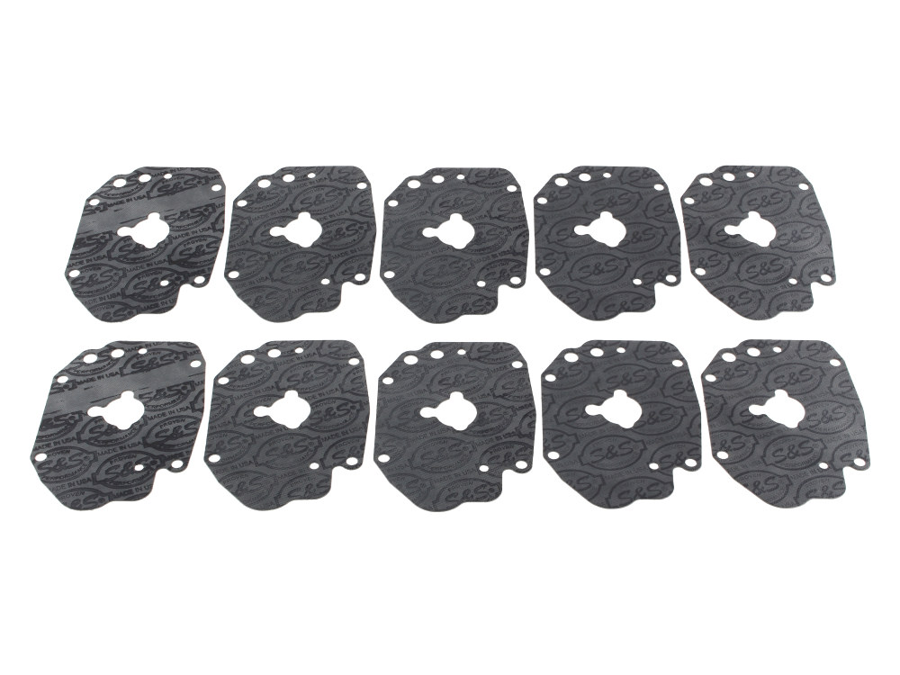 S&S Carburettor Bowl Gasket. Fits S&S Super E or G Carburettor. Pack 10.