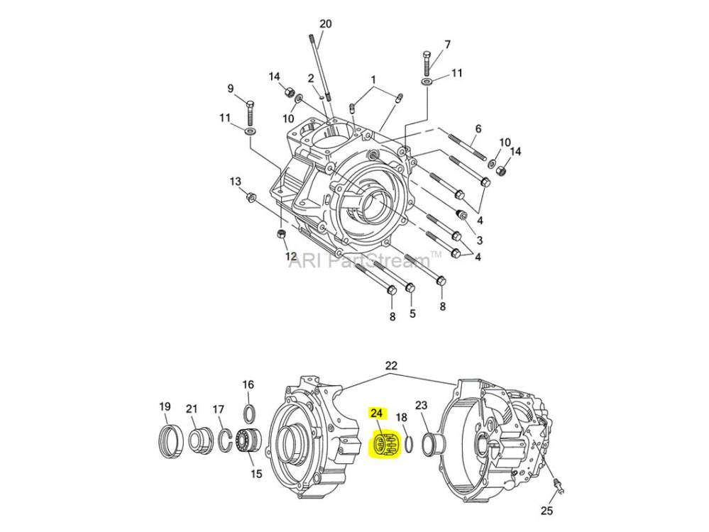 Pinion Brg; Evo BT%2787-99 Red