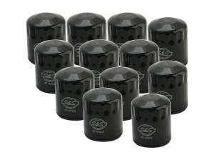 S&S Oil Filters – Black. Fits Twin Cam 1999-2017 & Milwaukee-Eight 2017up. Box of 12. S&S Oil Filters – Black. Fits Twin Cam 1999-2017 & Milwaukee-Eight 2017up. Box of 12.