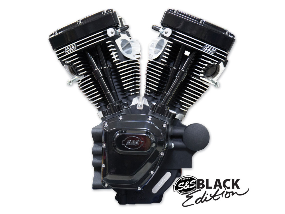 S&S 124ci Twin Cam Engine – Black Edition. Fits Dyna 2006-2017.