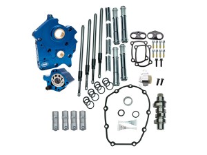 S&S Cam Chest Kit with 465C Chain Drive Camshafts & Chrome Pushrod Covers. Fits Touring 2017up & Softail 2018up with Oil Cooled Engines. S&S Cam Chest Kit with 465C Chain Drive Camshafts & Chrome Pushrod Covers. Fits Touring 2017up & Softail 2018up with Oil Cooled Engines.