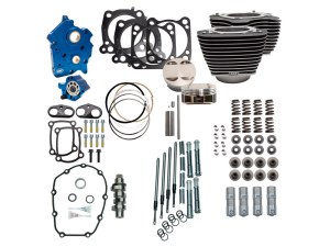 S&S Power Pack – 128ci Big Bore Kit with Chain Drive 550 Camshaft, Highlighted Fins & Chrome Pushrod Tubes. Fits Milwaukee-Eight 2017up with 114ci Oil Cooled Engine. S&S Power Pack – 128ci Big Bore Kit with Chain Drive 550 Camshaft, Highlighted Fins & Chrome Pushrod Tubes. Fits Milwaukee-Eight 2017up with 114ci Oil Cooled Engine.