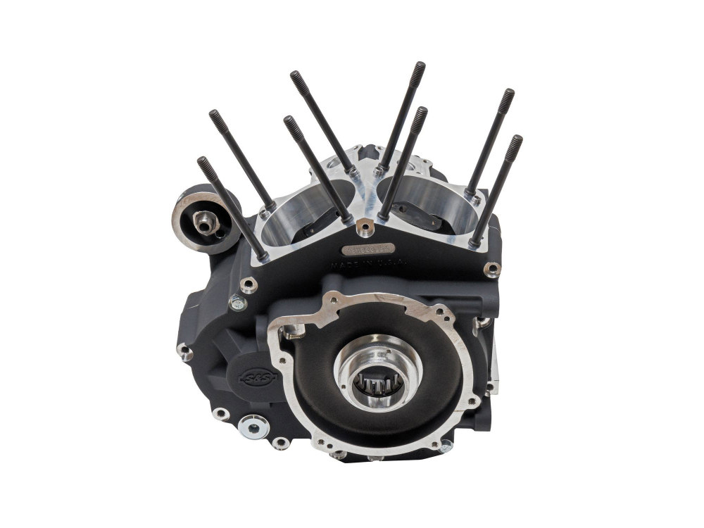 S&S Crankcase Assembly – Black. Fits Touring 2017up
