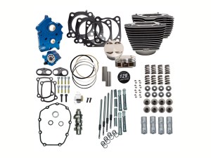 S&S Power Pack – 129ci Big Bore Kit with Chain Drive 550 Camshaft, Highlighted Fins & Chrome Pushrod Tubes. Fits Milwaukee-Eight 2017up with 107ci Oil Cooled Engine. S&S Power Pack – 129ci Big Bore Kit with Chain Drive 550 Camshaft, Highlighted Fins & Chrome Pushrod Tubes. Fits Milwaukee-Eight 2017up with 107ci Oil Cooled Engine.