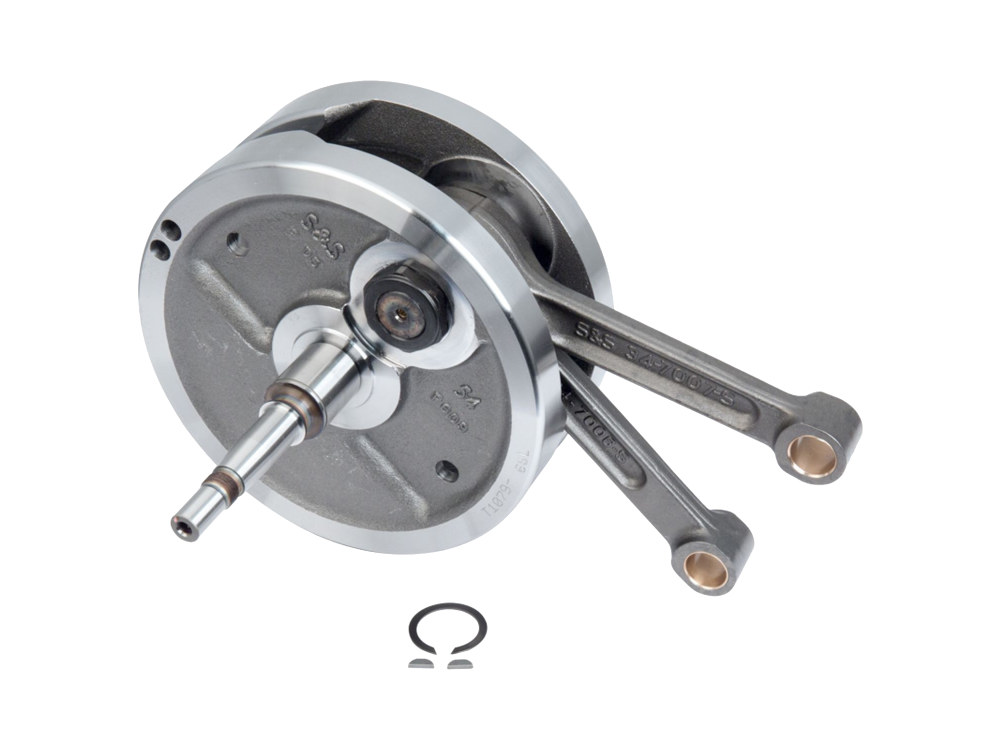 S&S 4-5/8in. 89ci Stroker Flywheel Assembly. Fits Evolution Big Twin 1984-1999.