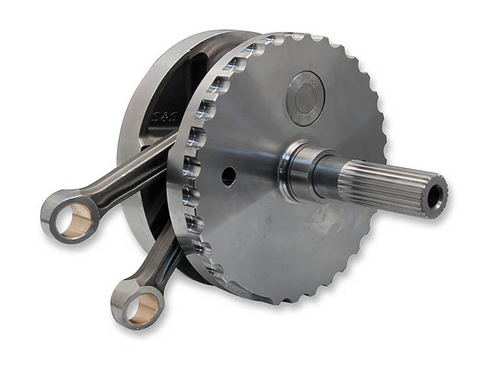 S&S 4-3/8in. Stroke Flywheel Assembly. Fits Twin Cam Dyna 2007-2017 & Touring 2007-2016.