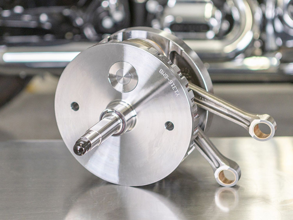 S&S 4-3/8in. Stroke Flywheel Assembly. Fits 107ci Milwaukee-Eight 2017up.