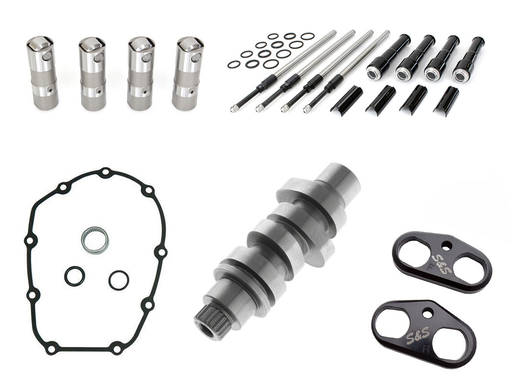S&S S&S 475C Performance Cam Kit – Black Pushrods. Fits Milwaukee-Eight 2017up
