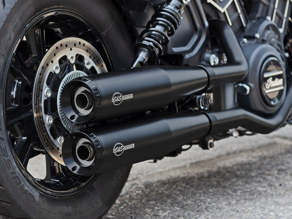 Mufflers; Indian Scout%2715-24 Blk