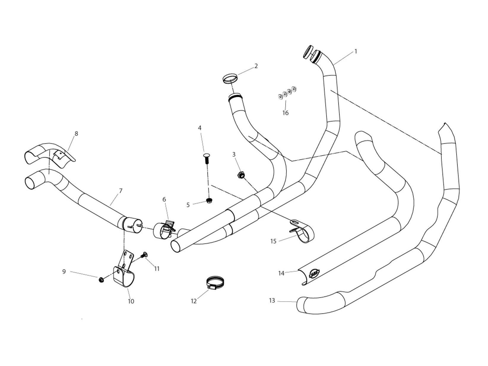 S&S Power Tune Dual Headers – Chrome. Fits Touring 2009-2016.