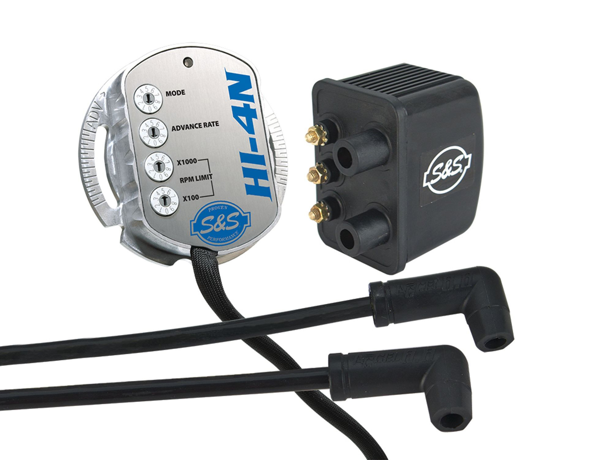 S&S HI-4N Nose Cone Ignition Module Kit. Fits Big Twin 1970-1999 & Sportster 1971-1997.