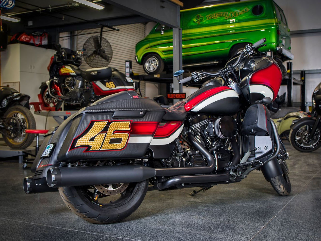 S&S 4-1/2in. Mk45 Slip-On Mufflers – Black with Black Thruster End Caps. Fits Touring 2017up.