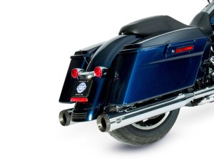 S&S 4in. Grand National Slip-On Mufflers – Chrome with Black End Caps. Fits Touring 1995-2016 & Trike 2017-2020. S&S 4in. Grand National Slip-On Mufflers – Chrome with Black End Caps. Fits Touring 1995-2016 & Trike 2017-2020.