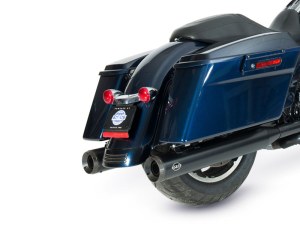 S&S 4in. Grand National Slip-On Mufflers – Black with Black End Caps. Fits Touring 1995-2016 & Trike 2017-2020. S&S 4in. Grand National Slip-On Mufflers – Black with Black End Caps. Fits Touring 1995-2016 & Trike 2017-2020.