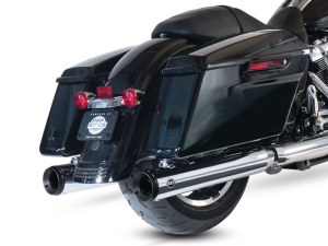 S&S 4in. Grand National Slip-On Mufflers – Chrome with Black End Caps. Fits Touring 2017up. S&S 4in. Grand National Slip-On Mufflers – Chrome with Black End Caps. Fits Touring 2017up.