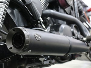 S&S 4in. Grand National Slip-On Muffler – Black with Black End Cap. Fits Street 2015-2020. S&S 4in. Grand National Slip-On Muffler – Black with Black End Cap. Fits Street 2015-2020.