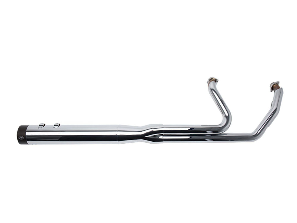 S&S 2-into-1 Sidewinder Exhaust – Chrome with Black End Cap. Fits Touring 2017up.