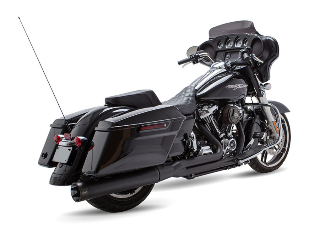 Exhaust; FLH%2717up 2:1 Blk w/Blk