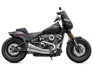 S&S Grand National 2-into-2 Exhaust – Chrome with Black End Caps. Fits Street Bob, Low Rider, Slim, Fat Bob & Deluxe 2018-2024 S&S Grand National 2-into-2 Exhaust – Chrome with Black End Caps. Fits Street Bob, Low Rider, Slim, Fat Bob & Deluxe 2018-2024