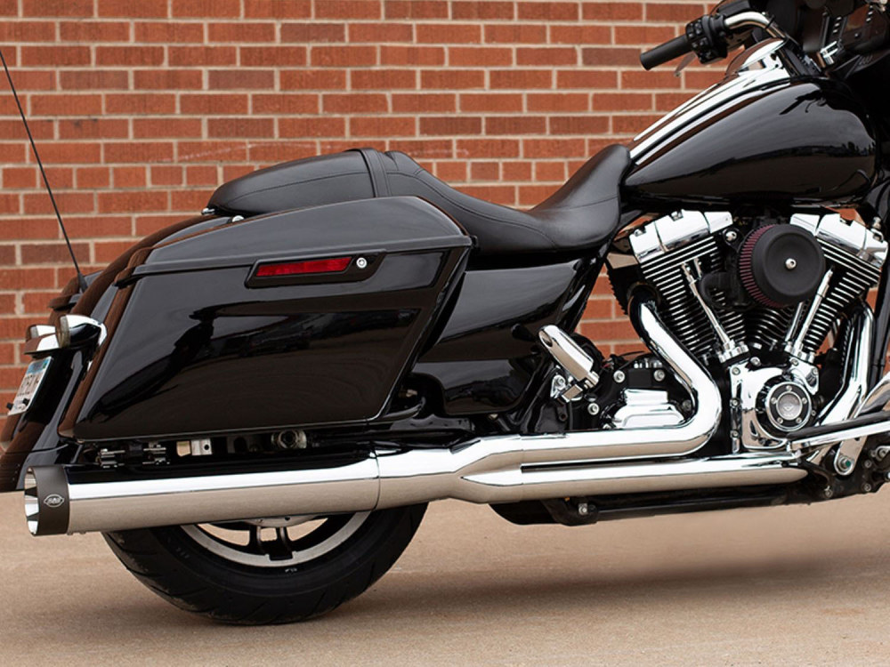 Exhaust; FLH%2795-16 2:1 Chr w/Blk
