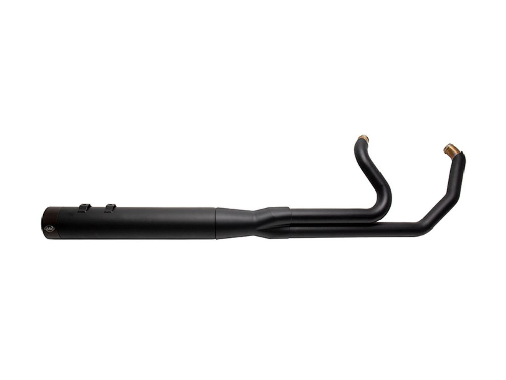 S&S 2-into-1 Sidewinder Exhaust – Black with Black End Cap. Fits Touring 1995-2016.