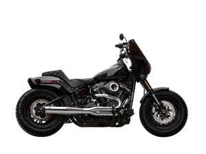 S&S 2-into-1 SuperStreet Exhaust – Chrome with Black End Cap. Fits Softail 2018-2024 Non-240 Rear Tyre Models. S&S 2-into-1 SuperStreet Exhaust – Chrome with Black End Cap. Fits Softail 2018-2024 Non-240 Rear Tyre Models.