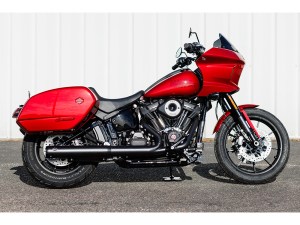 S&S 4in. Grand National Slip-On Muffler – Black with Black End Cap. Fits Softail Street Bob, Low Rider S, Low Rider ST & Heritage 2025up S&S 4in. Grand National Slip-On Muffler – Black with Black End Cap. Fits Softail Street Bob, Low Rider S, Low Rider ST & Heritage 2025up