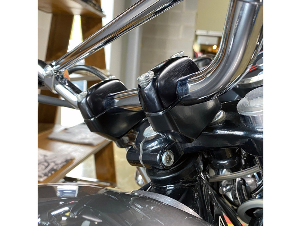 S&S Handlebar Adjuster Kit – Black. Fits Royal Enfield 650 Interceptor 2019up