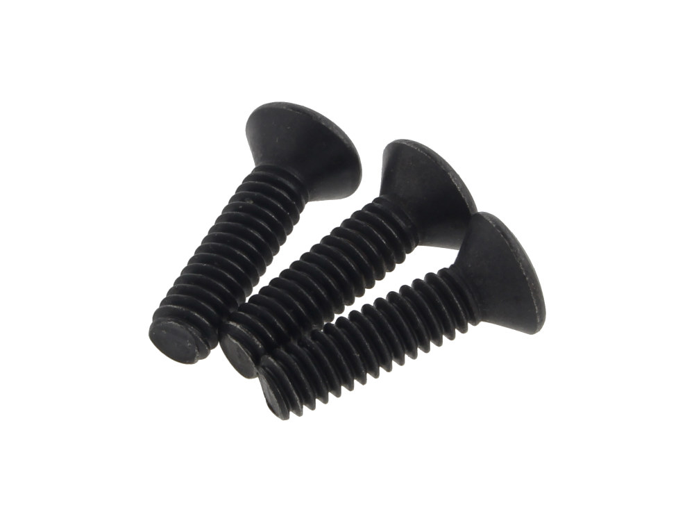 S&S Teardrop Air Cleaner Cover Screws – Black. Pack of 3.