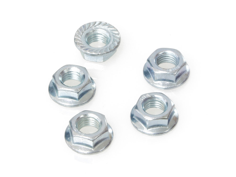 S&S Exhaust Flange Nuts – Pack of 5. Fits Big Twin 1984up & Sportster 1986-2021.