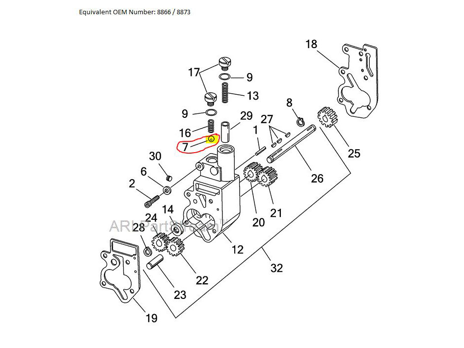 Check Ball; O/Pump BT%2736-99 &