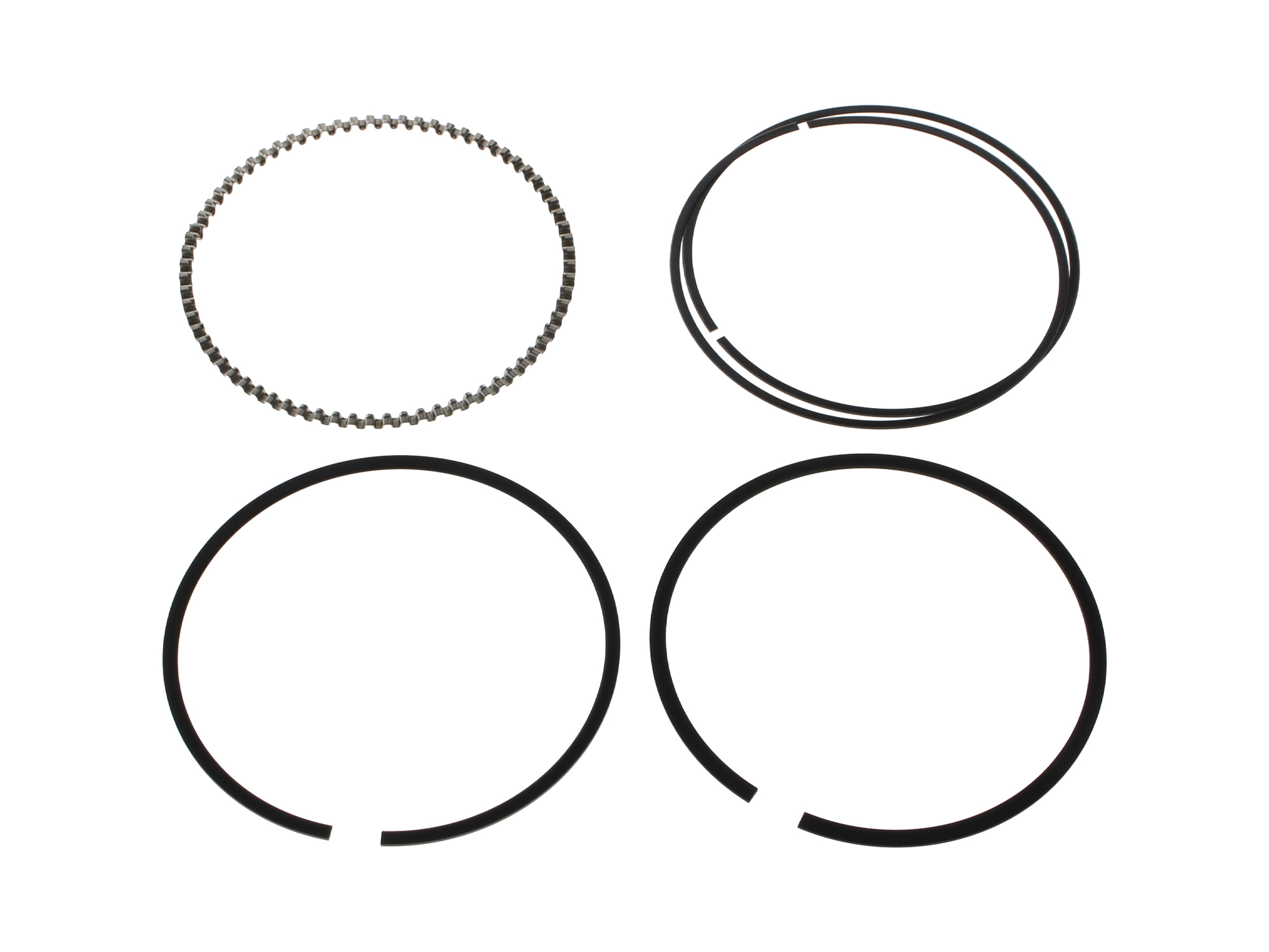 S&S Standard Piston Ring Set – Sold Per Piston. Fits Twin Cam 2007-2017 with 4in. Bore & 110in. S&S Big Bore Cylinder Kit.
