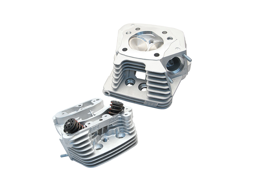 S&S Super Stock Cylinder Head Kit – Silver. Fits Big Twin 1986-1999, Requires S&S Pistons
