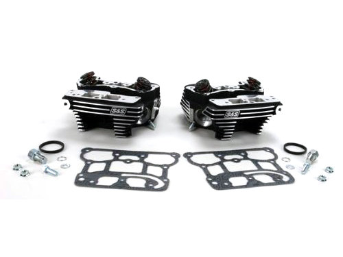 S&S Cylinder Head Kit – Black. Fits Twin Cam 88 1999-2005. 89cc Head Chamber Volume