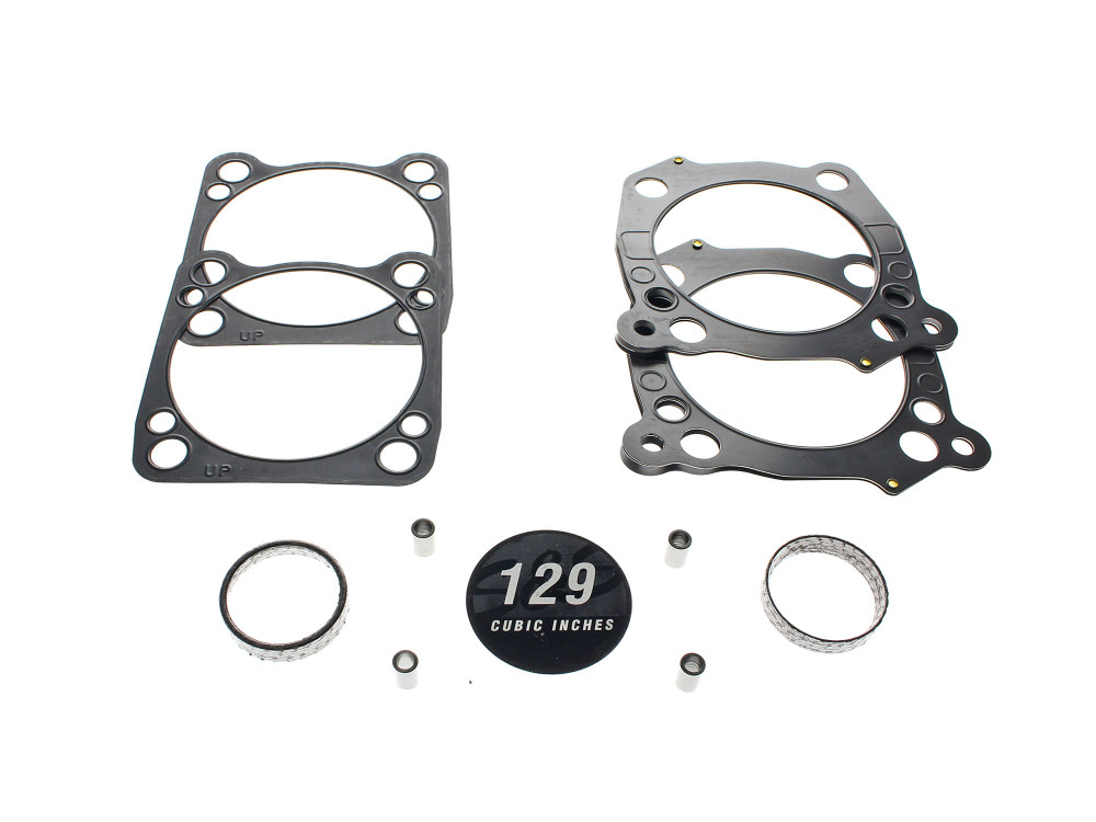 S&S Top End Gasket Kit. Fits Milwaukee-Eight 2017up with 4.320in. Bore & 129ci Cam Cover Badge
