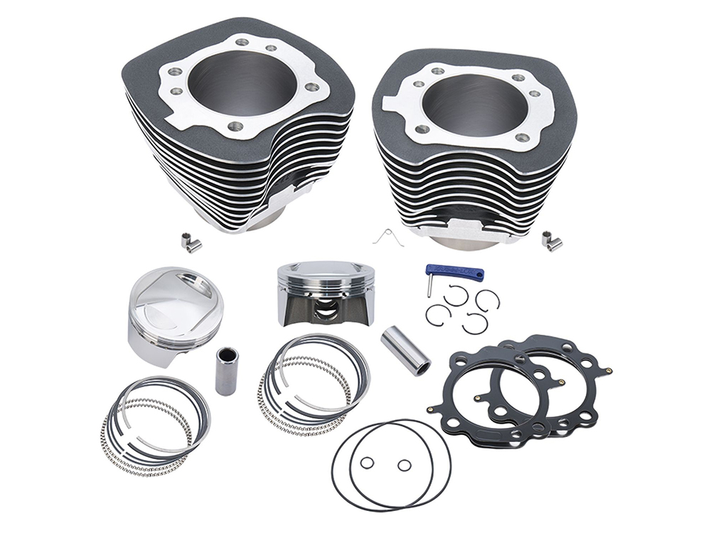 S&S 98ci Big Bore Kit – Black. Fits Twin Cam 1999-2006